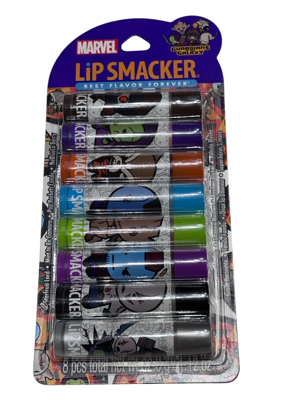 Lip Smacker Marvel Guardians Of The Galaxy Best Flavor Forever 8 Ct Lip Balm